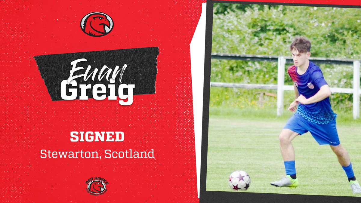 MsoccerRedhawks's tweet photo. We are thrilled to announce the signing of Euan Greig from Stewarton, Scotland! This talented player is ready to help elevate our game this season. Welcome to the team! https://t.co/28vc8ARaAn