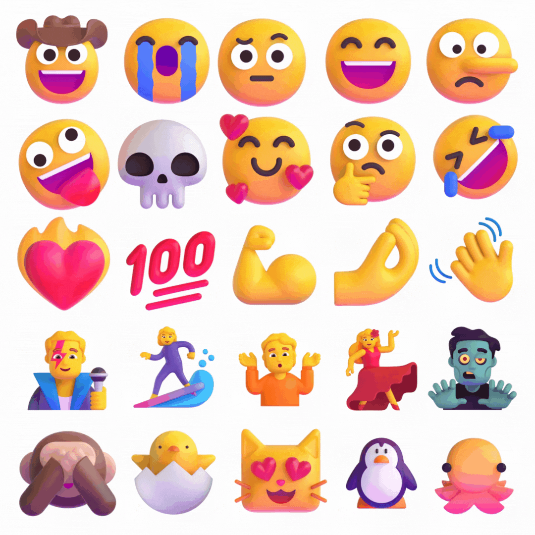 kradzilla's tweet photo. Microsoft currently has the best emoji designs https://t.co/fmbh7dNsD8