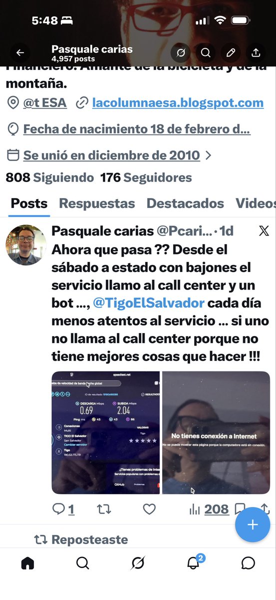 Pcarias101's tweet photo. @TigoElSalvador estamos teniendo muchos inconvenientes en estos días si no es una es otra !! Ahora ninel cable se puede ver el lunes sin internet!!! Uff ojalá se pueda ver el mundial !! https://t.co/HBNc5McC7Q