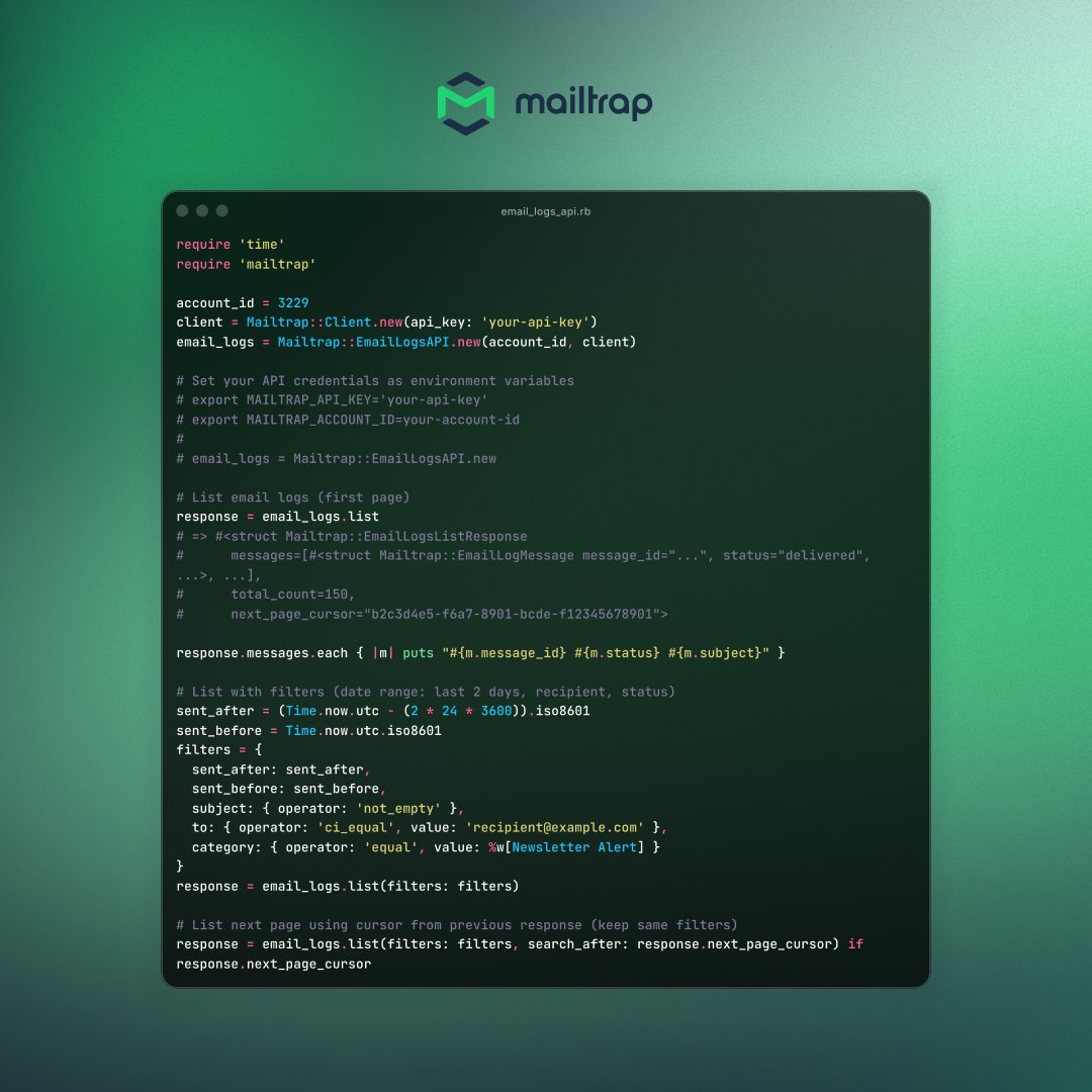 Mailtrap tweet media