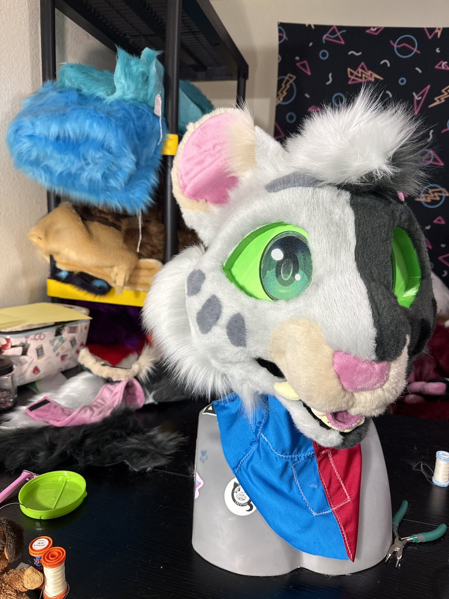 DeterminStudios's tweet photo. @TheInodog I’ve been training my friend who also wants to work on suits. So now it’s the two of us pouring love into every stitch ✨ https://t.co/fx2scaND8g