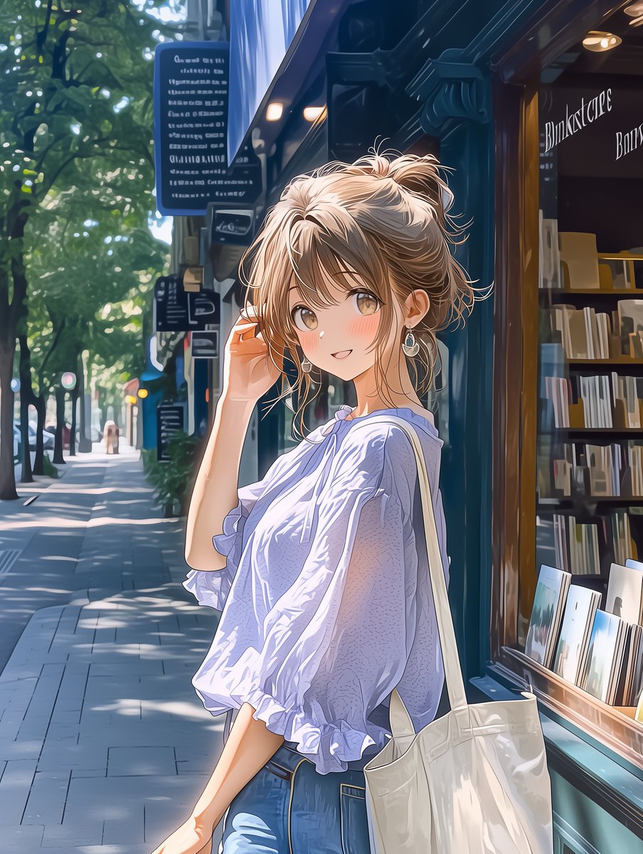 ぷうあさま専用（原画）穏やかな季節 ほか　9点おまとめ Good morning. No need to hurry, no need to stop. (Local time in