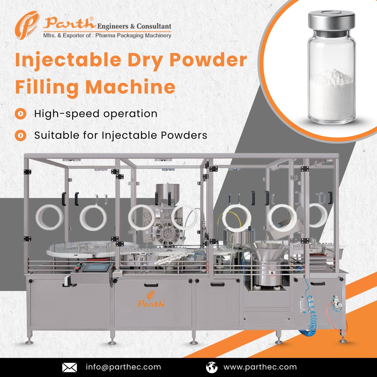 EngineersParth's tweet photo. Speed+precision for injectable production

Injectable Dry Powder Filling Machine ensures fast, accurate filling for pharma manufacturing.

Visit: https://t.co/M8TEhbMjTX

#ParthEngineersandConsultant #Parthec #InjectableDryPowderFillingMachine #DryPowderFilling #EfficientFilling https://t.co/QxgIwDn9Lr