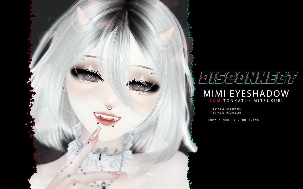 aheghoul's tweet photo. Two new 10L gifts at the mainstore! 😊
🤍Mimi Eyeshadow is made specifically for the Tonkati Mitsukuri head
🤍Lovely Touch requires Aii's Demonic Touch fingers
Enjoy my loves💕 https://t.co/NS4smsG5gU