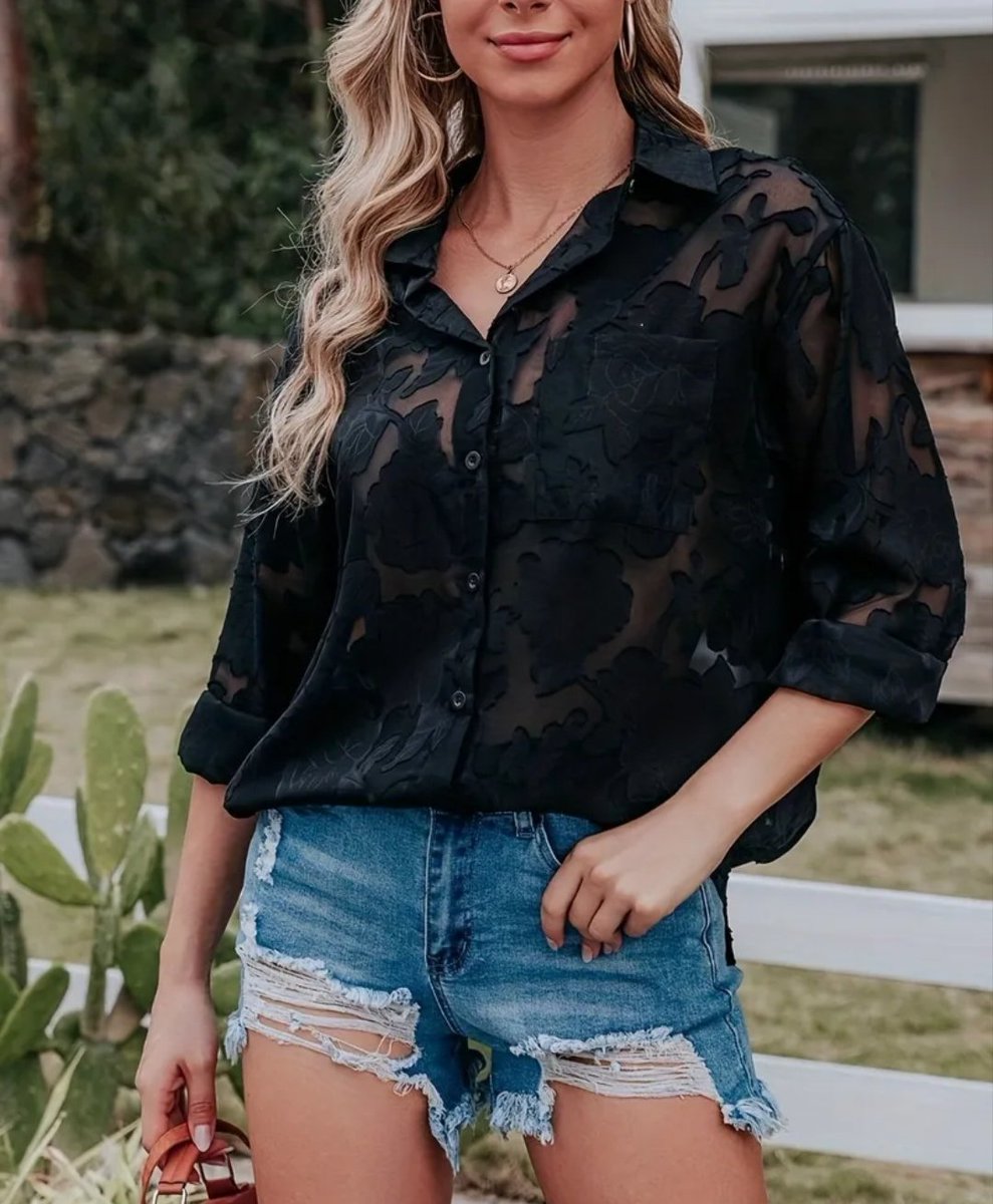 trainingfiend's tweet photo. Women'S Hollow-Out Chiffon Blouse, Long Sleeve, Solid Color, Polyester 100%, Lapel Collar, Single Breasted Placket, Woven Fabric, 120g/m², Regular Length, Casual Weekend Wear for Spring/Summer/Fall

🎉 Exclusive deal[3,89€]

👉 item link: https://t.co/syiGz3YSZZ

#womensblouse #temu #temufinds