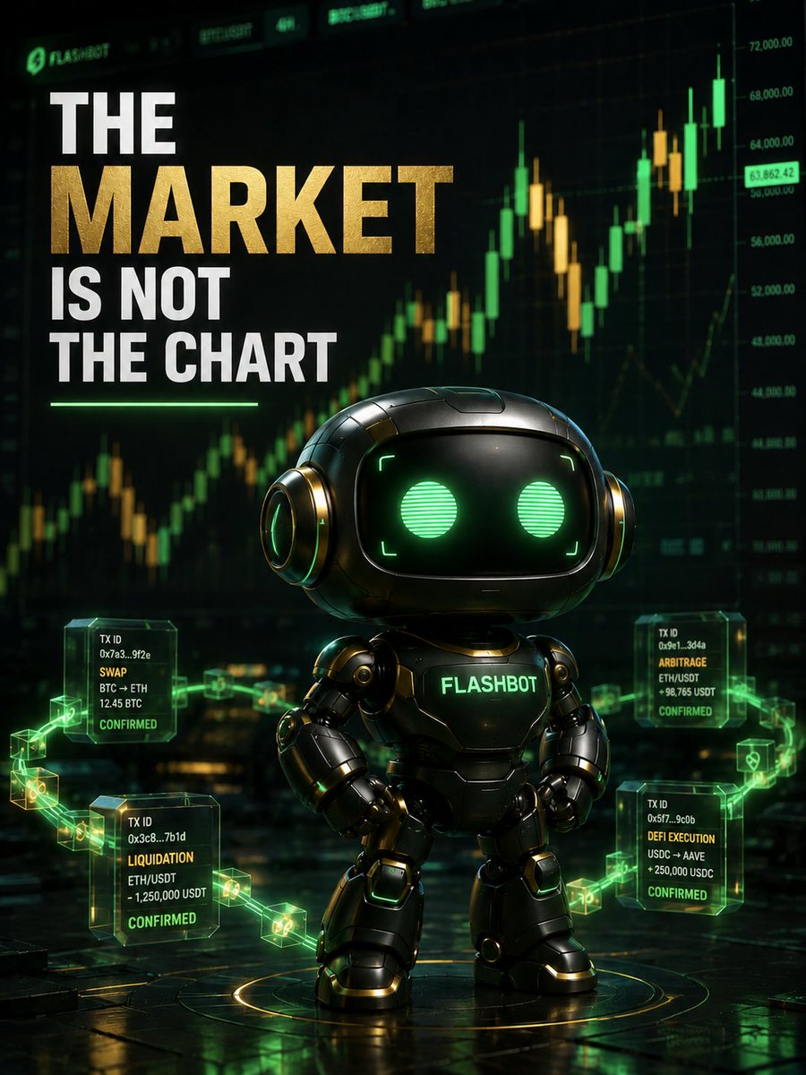 FlashBotGlobal's tweet photo. Most people think the market is charts.
It’s not.
#Flashbot #Crypto #OnChain https://t.co/QVSAMkf0TF