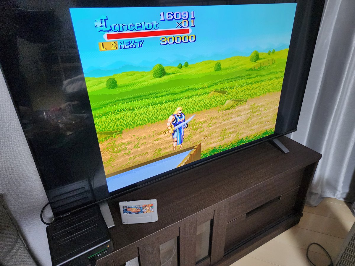 junpearl726's tweet photo. 以前から気になっていたレトロフリークを購入🎮✨ゲームデ��タをSDカードにインストールすれば以降はソフト無しで遊べるというので試してみたがマジだった💦 https://t.co/ZQNqvZ8Fns