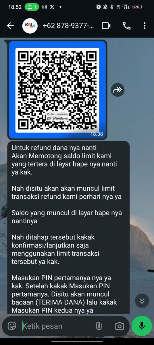 najmnca_'s tweet photo. @KAI121 min ini penipuan ya https://t.co/s4RwS3cHh8