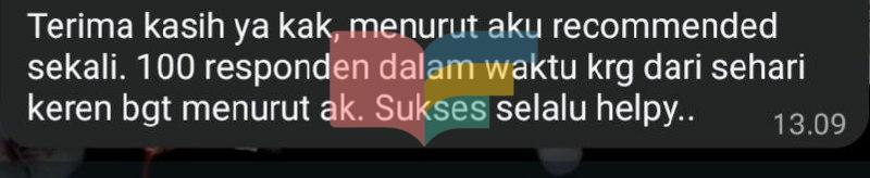 Jasa Cari Responden Kuesioner & People Management tweet media