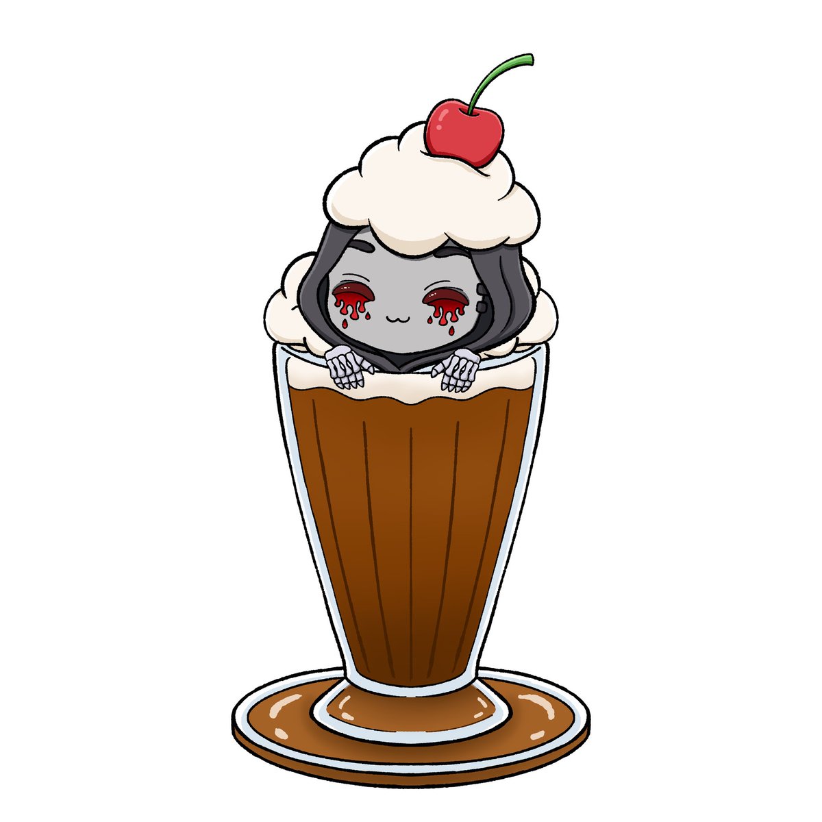 SplicerTTV's tweet photo. Come, sit down and enjoy a nice milkshake with me. ❤️

Thank you to @HauntedCorgiTTV for this wonderful birthday gift.

#birthday #vtuber #friends https://t.co/TCZerkq5U1