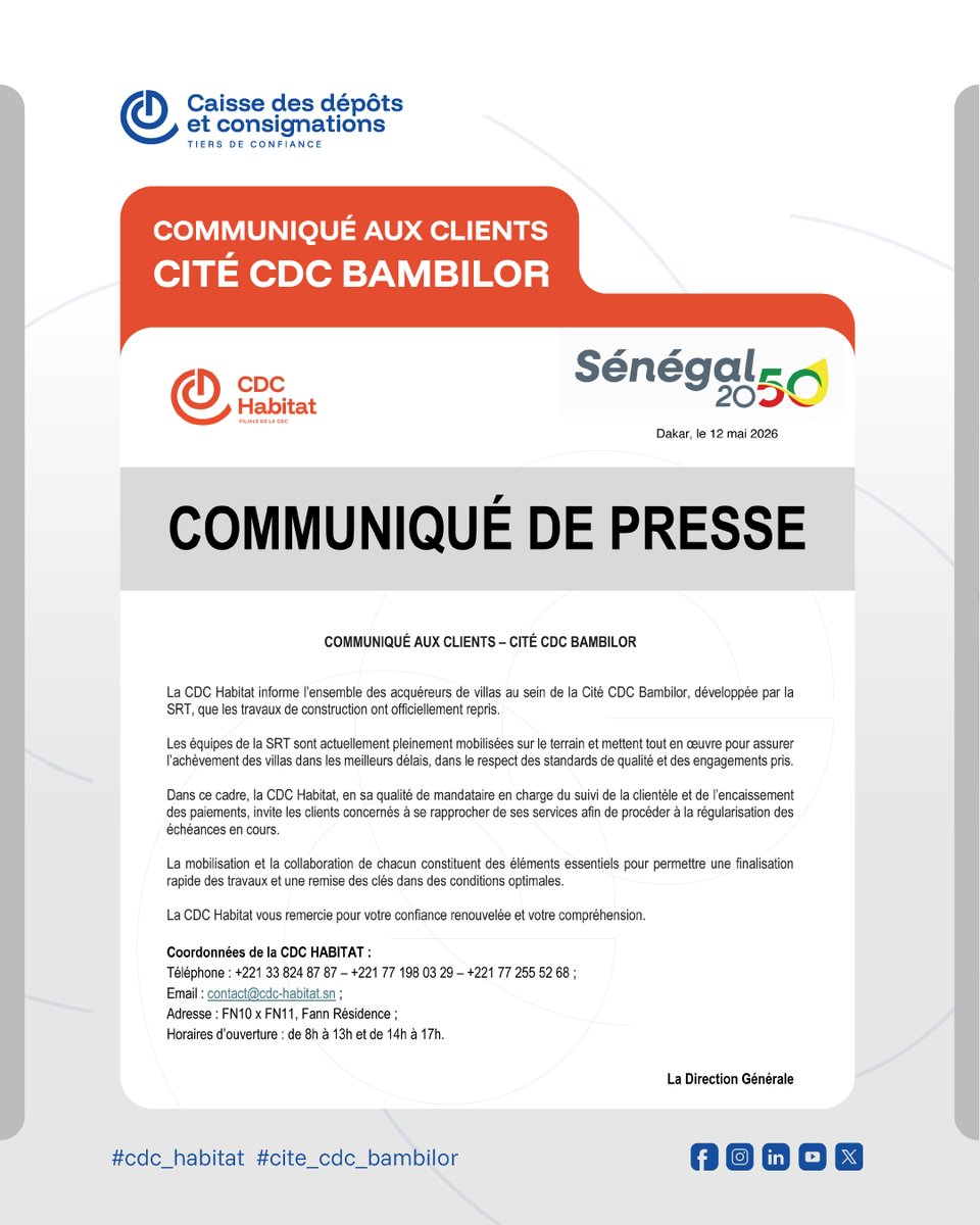 CDC Sénégal tweet media