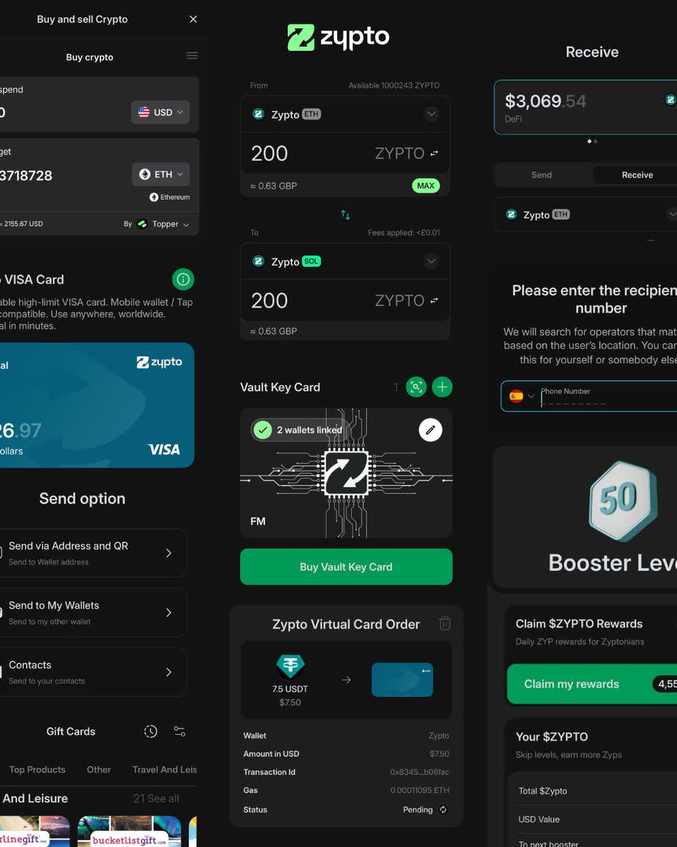 ZyptoApp's tweet photo. One app for all your crypto needs.

Buy, swap, send, spend, store.

Cards, gift cards, bill payments, Web3, cold storage.

That's Zypto App. Try it out. 📱

https://t.co/tYlvZcjHlS 
#FreeYourMoney with Zypto https://t.co/Fl7LfFAPWN