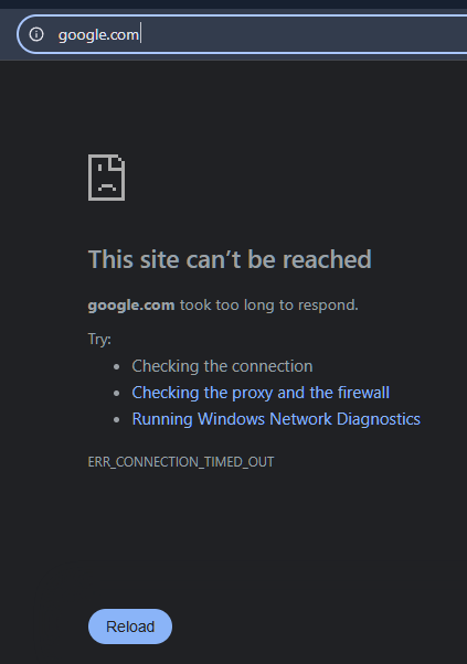 MichaelWrayJr's tweet photo. @Google down?
Hmmm… can't reach this page https://t.co/9yhlHRd5oF