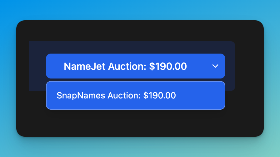 MichaelCyger's tweet photo. Welcome! @SnapNames and @NameJet data is now live in @NotifyDomains.

Watched domains that surface on either expired domain auction platform trigger alerts through the same channels you already use ‒ email, Slack, webhook.

Two more sources covered, zero extra work. https://t.co/0N6OHpkECV