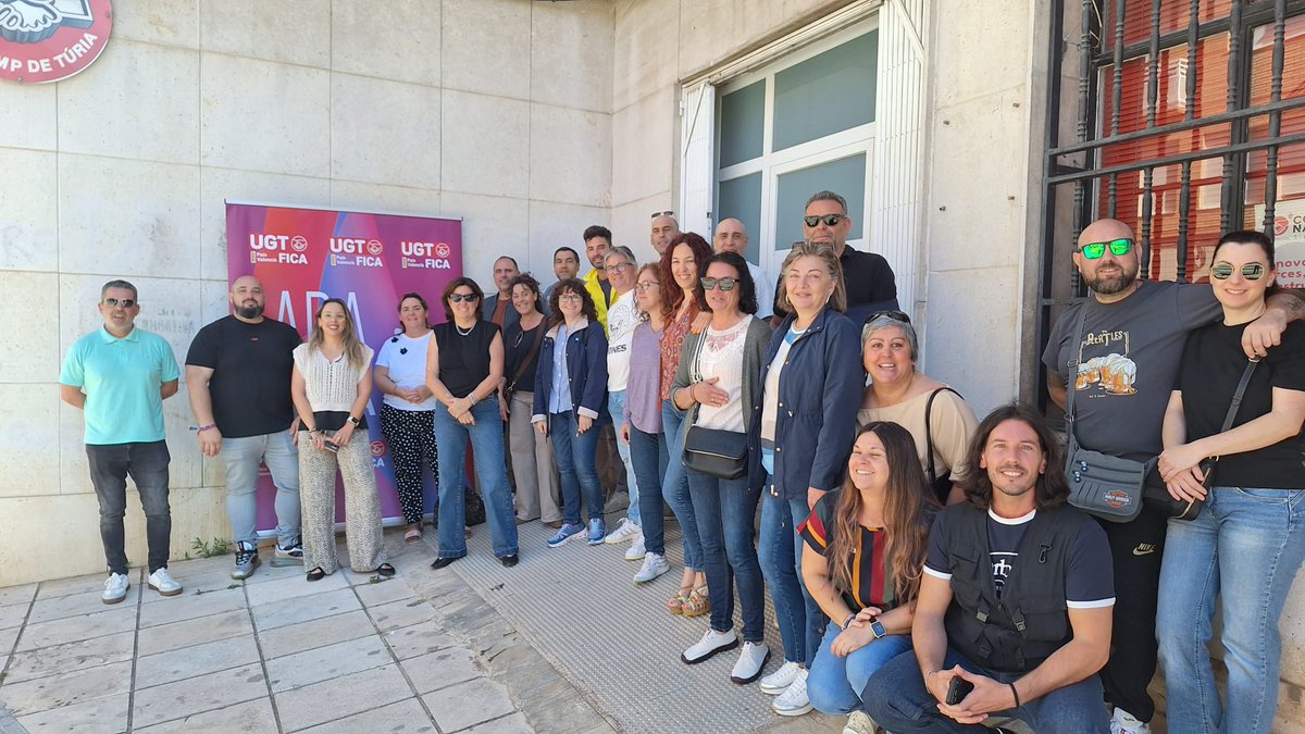 ugtficapv's tweet photo. ¡Más cerca de ti! UGT FICA PV abre sede en Llíria. Rosa Benítez resalta el gran crecimiento industrial del Camp del Túria y los positivos resultados de afiliación y representación en la zona. https://t.co/3sY2IkSaJV