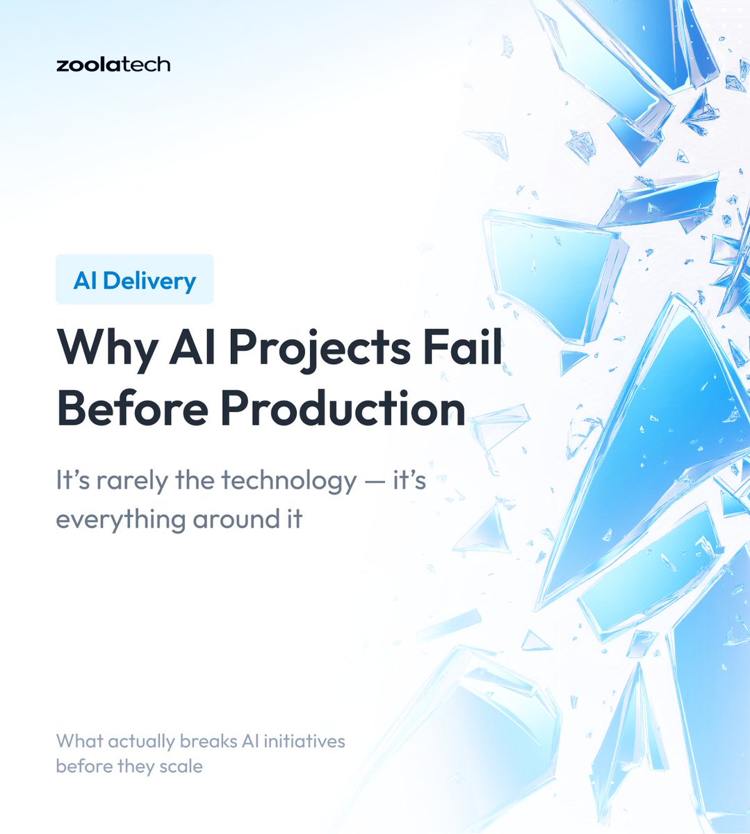 Zoolatech_com's tweet photo. Why do so many AI projects stall after the pilot stage? Delays, data gaps, and governance issues are often the real blockers.
See the full carousel here: https://t.co/tp0ml425Sq
#Zoolatech #AI #EnterpriseAI https://t.co/UoXDo1vuiX