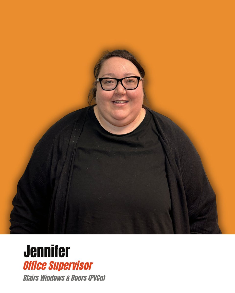 Saveheat_Group's tweet photo. Meet Jennifer McEntee ⭐

Blairs Windows &amp; Doors PVCU Office Supervisor, Jennifer, brings 13 years of industry experience to the Blairs team.

Having moved from our Timber division to PVCU, Jennifer thrives on the fast pace of high-spec fabrication.

#MeetTheTeam https://t.co/ssbpnvGQb6