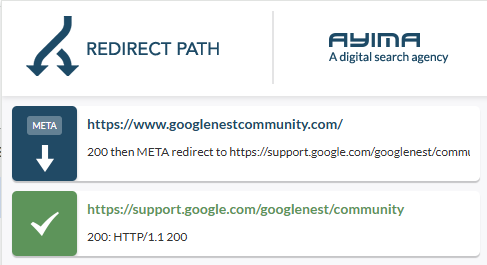 glenngabe's tweet photo. It's not often you get to see a Google site migration. Google moved the Nest community to its own support system. How? Every page now uses a meta refresh redirect to the homepage of the new support area. Oof. 313K urls indexed. 🤦‍♂️ https://t.co/eBdifTrHjS