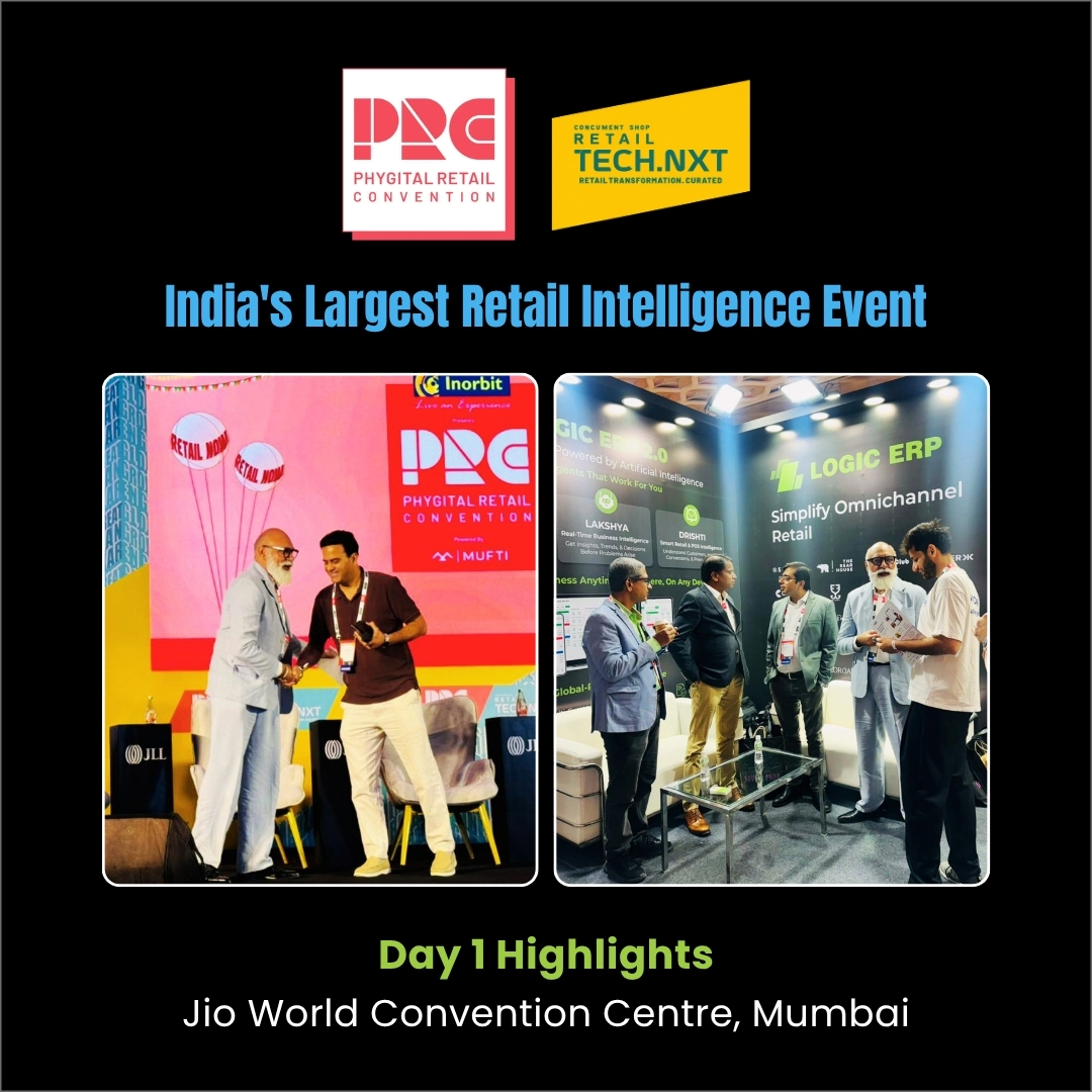 Logicerp's tweet photo. @Logicerp 𝐚𝐭 @PhygitalRetail Convention 𝟐𝟎𝟐𝟔 | 𝐃𝐚𝐲 𝟏

Our team had the opportunity to connect with industry experts and channel partners. The meaningful interactions made the experience even more insightful and impactful.

#LOGICERP #LOGICERPatPRC #PRC2026 https://t.co/m9w1Q14pZ7