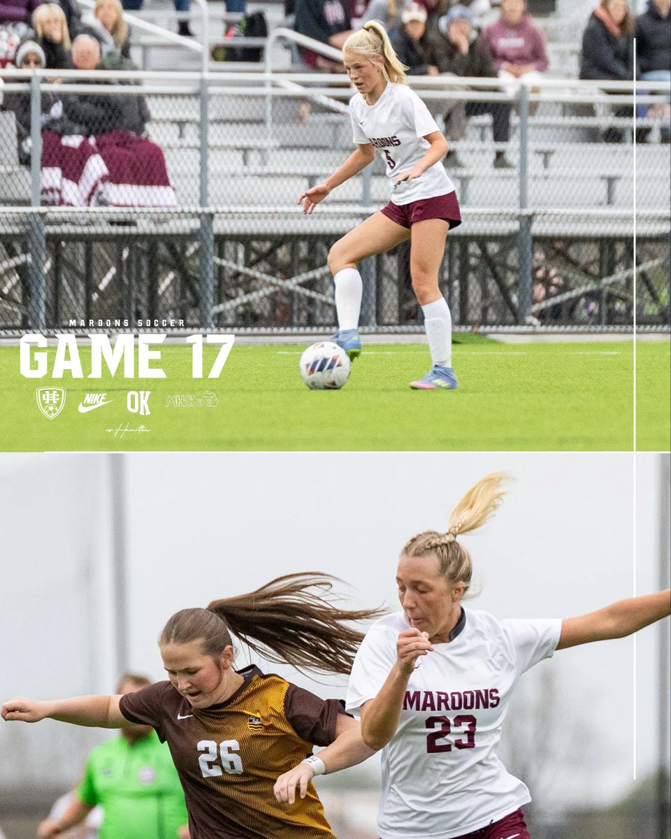 HCHSGirlsSoccer's tweet photo. Game 1️⃣7️⃣
⚽️ vs Hamilton
⏰ 5;45pm 
#GoMaroons https://t.co/UR4p4w1dWP