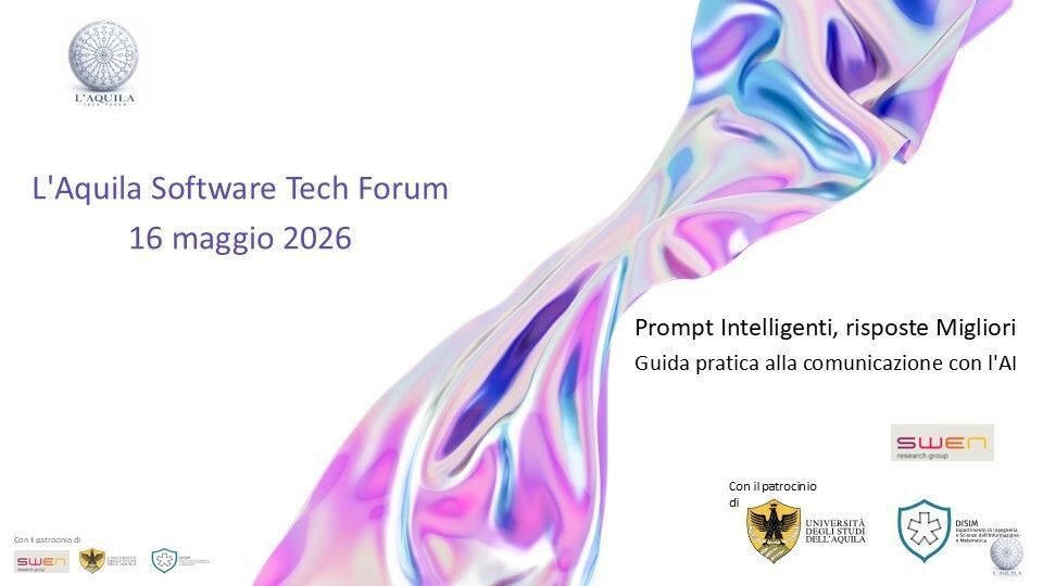 MarcoDalPino's tweet photo. Ci vediamo Sabato 16 Maggio a L'Aquila per il primo L'Aquila #TechForum centrato sulle tematiche della #AI. Con me si parlera' di come utilizzare al meglio i #Prompt per sfruttare al meglio i modelli di #IA
Per registrarsi: https://t.co/xNJeBAkPne https://t.co/6paC7oFRDP