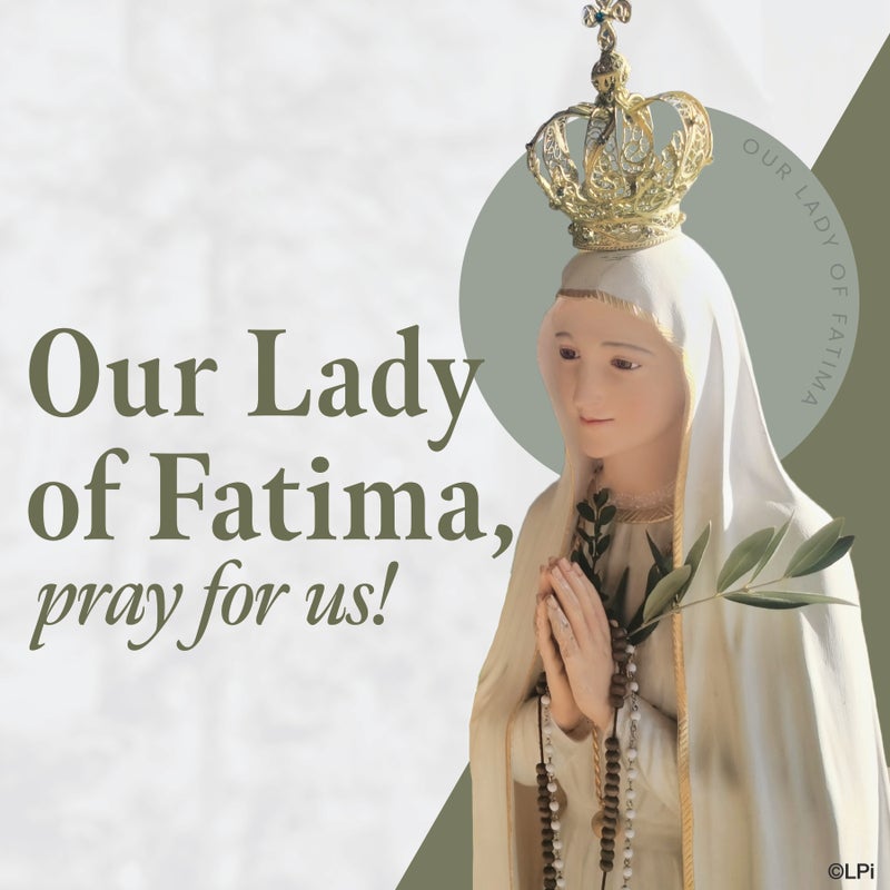 EpiphanyKaty's tweet photo. Today we celebrate the Feast of Our Lady of Fatima, commemorating Mary’s apparitions to three shepherd children in Portugal in 1917. The final apparition was witnessed not only by the children but also by thousands of others, including skeptics. This event became known as the “Miracle of the Sun.”

Our Lady of Fatima, pray for us!