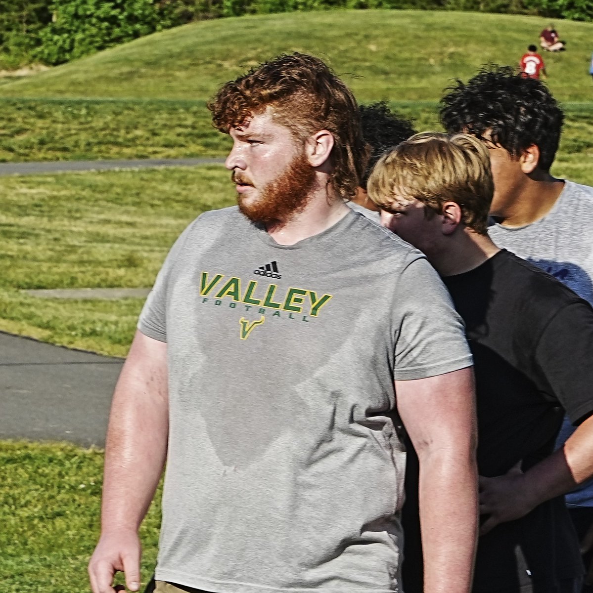 WillVapreps's tweet photo. I thought Loudoun Valley interior lineman Aiden Oliver (6-3, 275)  was one of the college lineman coaches when he showed up for the Loudoun County Showcase @AidenOliverLVFB https://t.co/OA3DEeqk9g