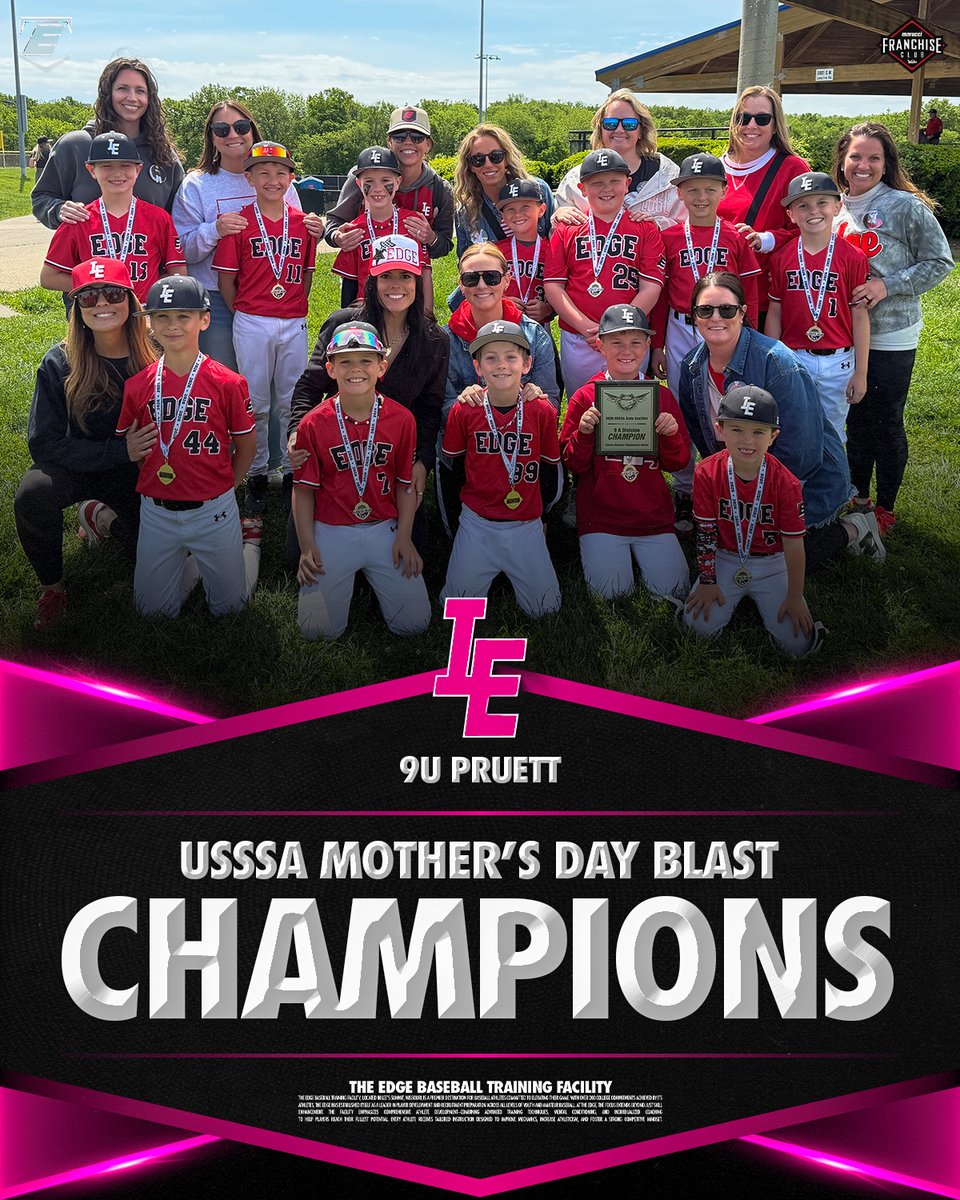 EDGEBaseballKC's tweet photo. Congratulations to our 9u Pruett Squad!🔥

USSSA Mother's Day Blast CHAMPS🏆

#TheEDGE | #WhySettleForLess https://t.co/QT7bDIRsLd