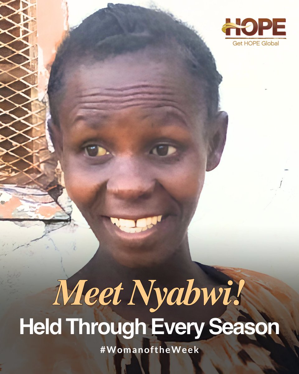 GetHOPEGlobal's tweet photo. Woman of the Week: Meet Nyabwi 🇹🇿, overcoming health and life struggles with HOPE 🌿 thanks to you! 💛 #WomanOfTheWeek #GetHOPEGlobal #HopeInTanzania #FaithInAction #WomenEmpowerment #CommunityMatters #HopeInAction https://t.co/6K43vyqEVq