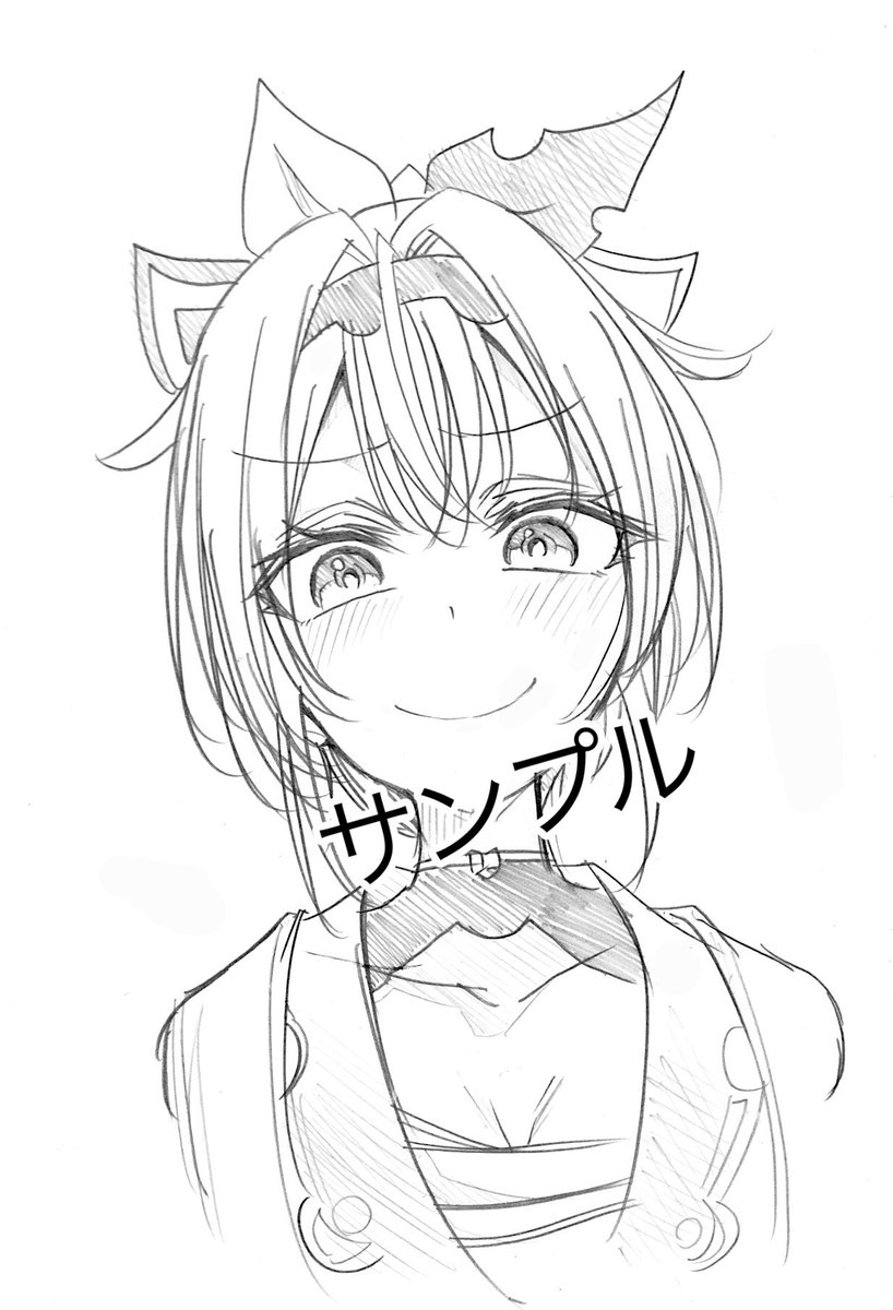 アイコンマジでこんな感じで描きますよ ラフならこんななので期待