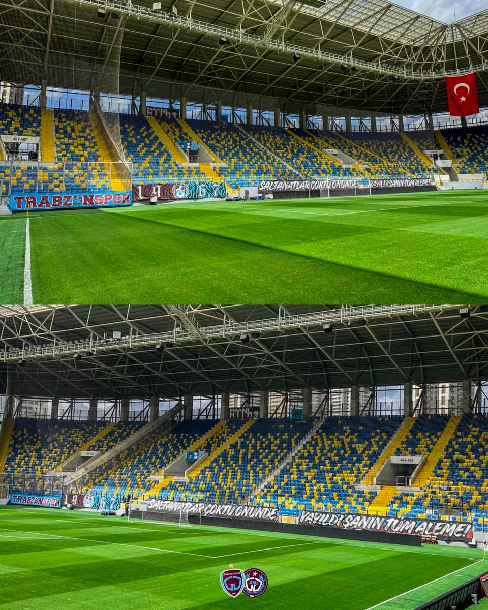 GurbetciGencler's tweet photo. Eryaman Stadyumu’nda Trabzonspor tribünü hazır. 

#YolumuzTrabzonspor https://t.co/NnrjVVJRZH