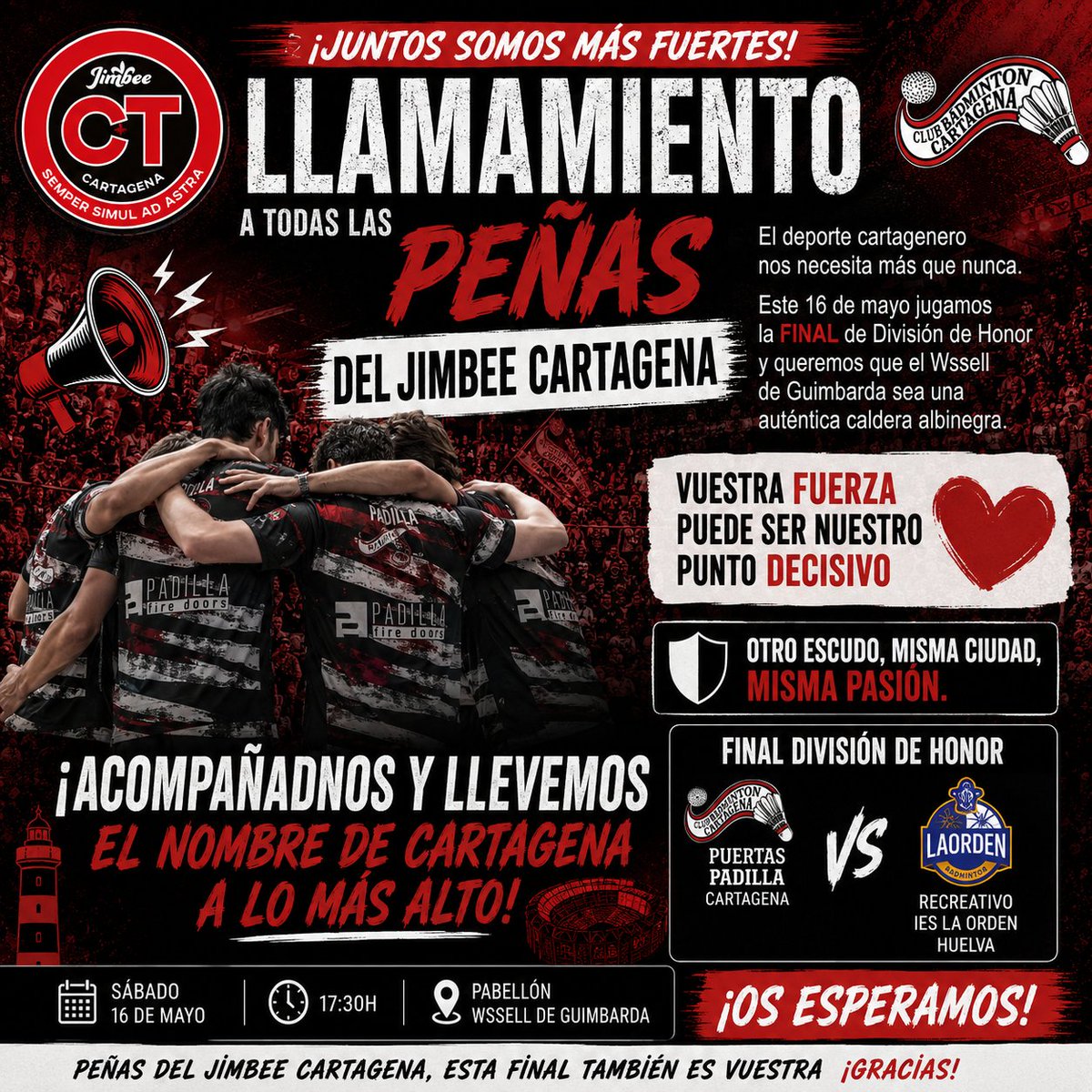 🏸 Puertas Padilla Cartagena Bádminton tweet media