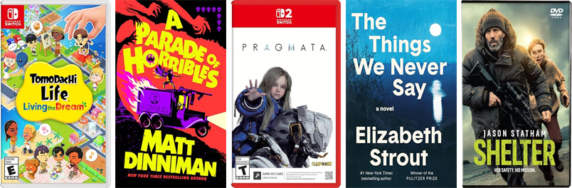 boxlib's tweet photo. This week the Sargent Memorial Library has 46 new books and four new movies.  New items include Tomodachi Life. https://t.co/YJtBc7Tg9W https://t.co/gJDwPb0Rfw