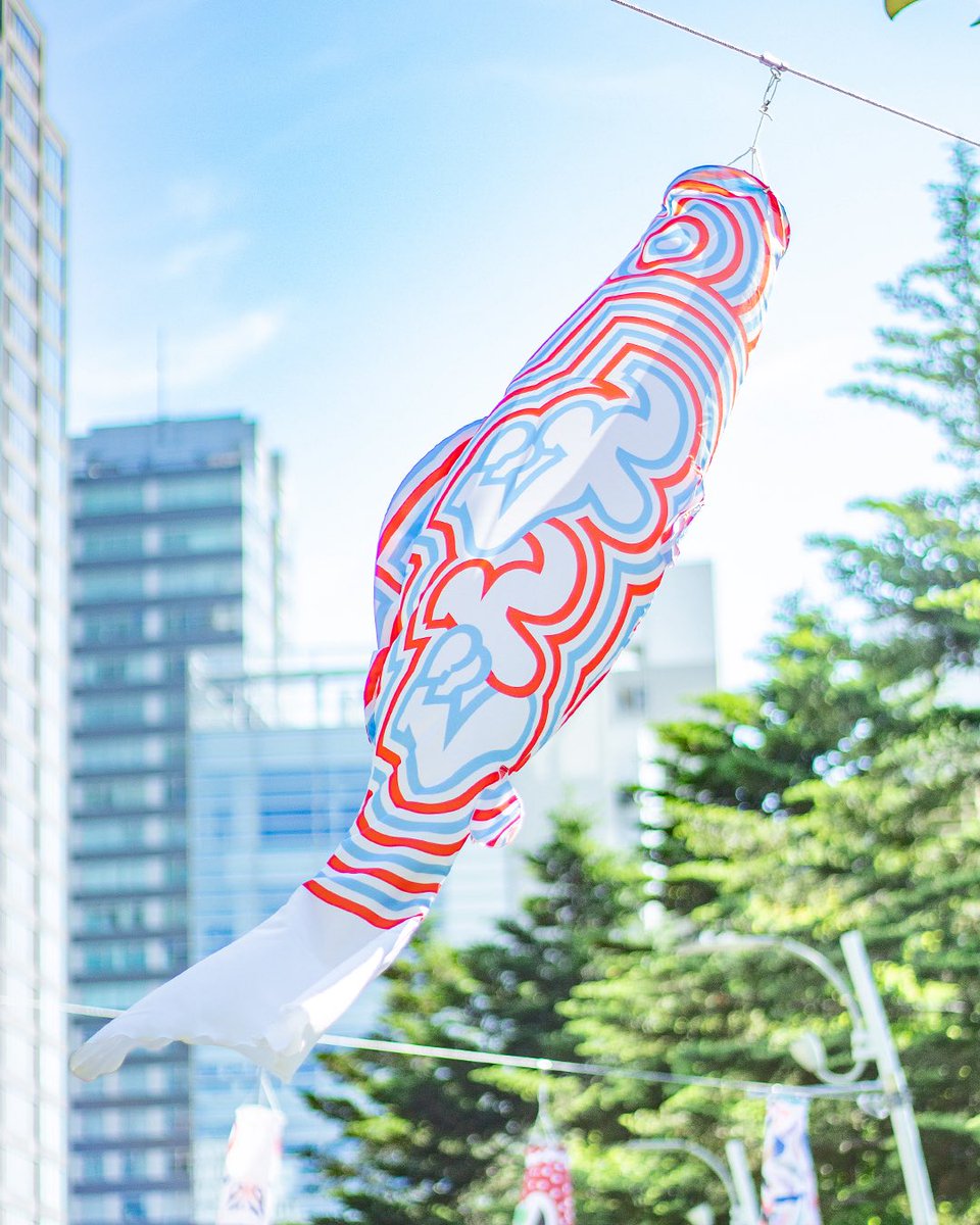 yeti_wow's tweet photo. 東京ミッドタウンで行われたこいのぼりGALLERYに参加させていただきました🎏 https://t.co/f4MkhT8wx1