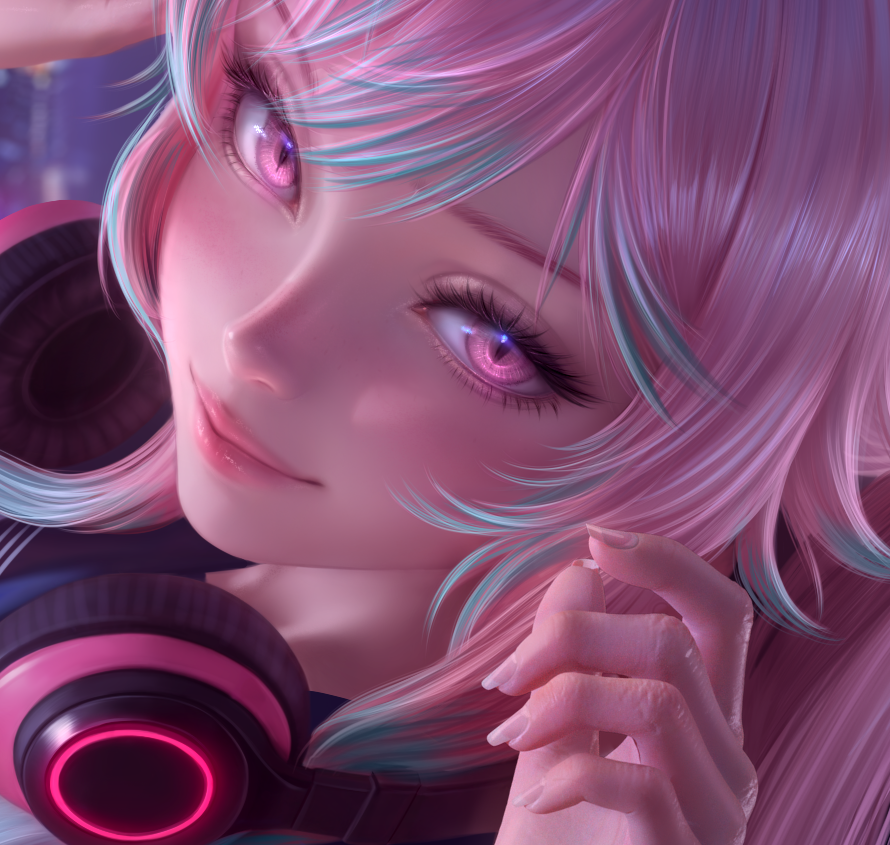 MYAUMUE 🌸 SHY (simple render cmm open, YCH open) tweet media