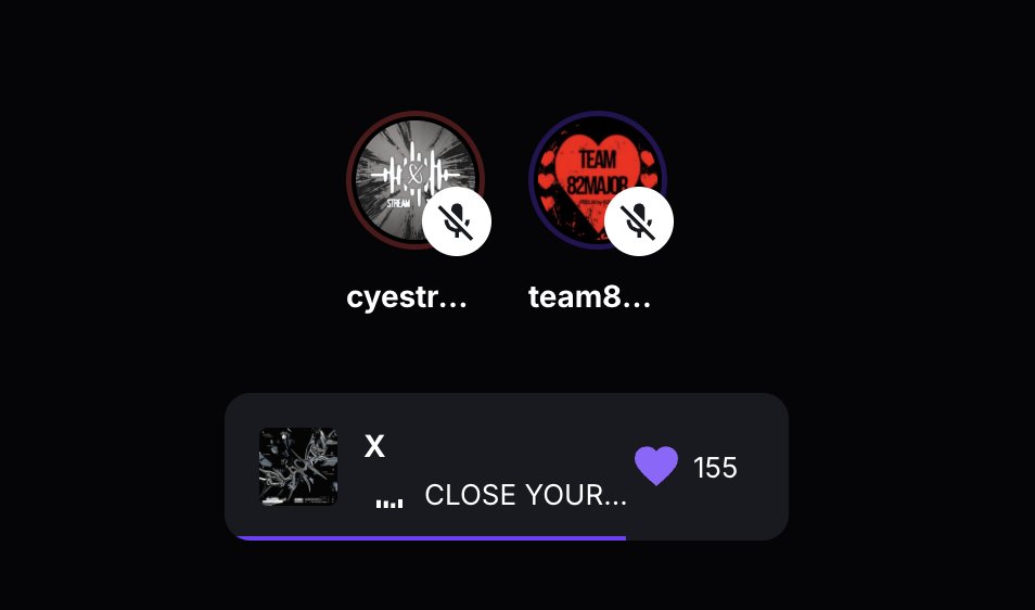 CLOSE YOUR EYES Stream Team tweet media