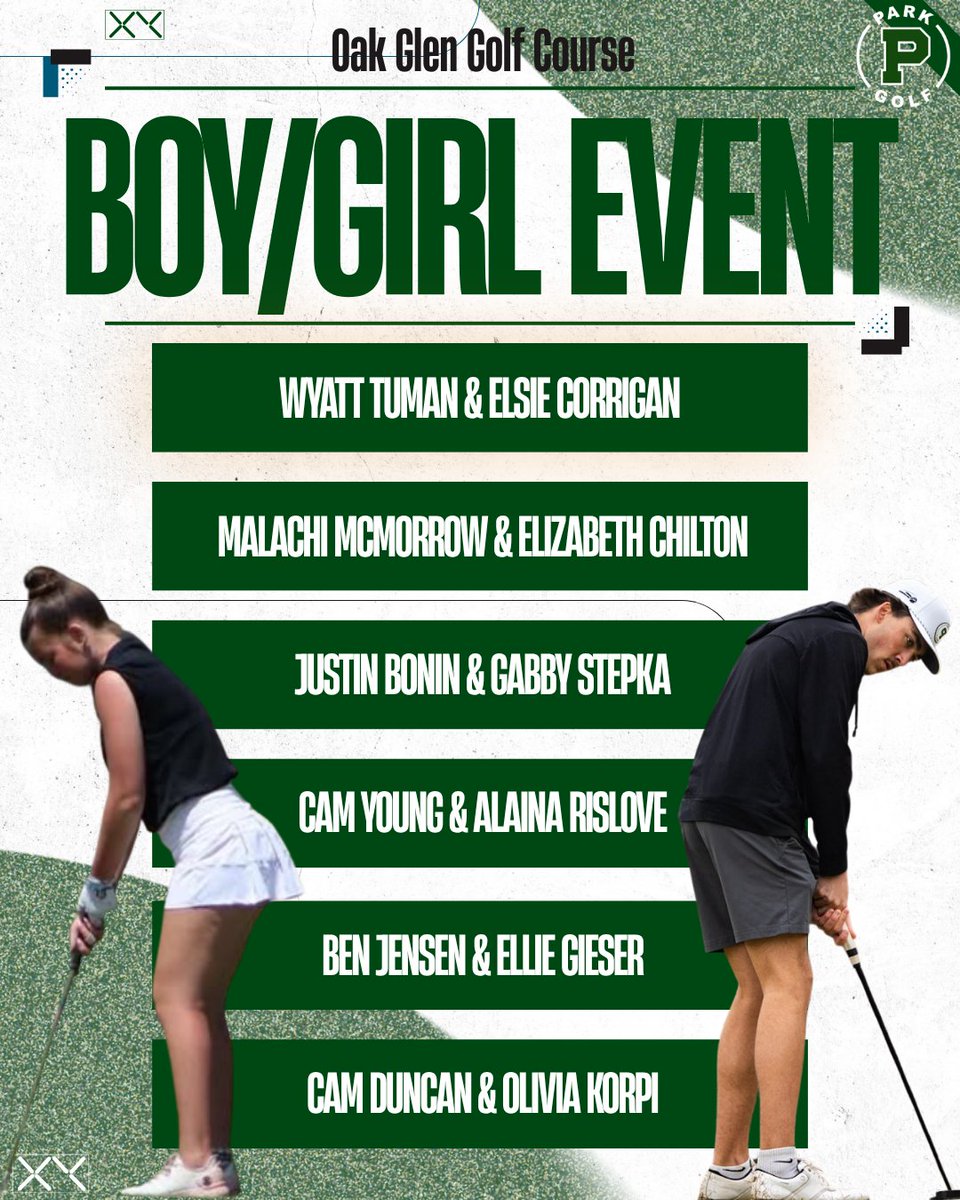 ParkHighGolf's tweet photo. Busy day for the Wolfpack. The boys are teaming up with the girls team to compete in a scramble at Oak Glen, JV heads to Oak Marsh for a quad invite, and JVB has their 18-hole finale at Emerald Greens. https://t.co/qGpYvJyd2B