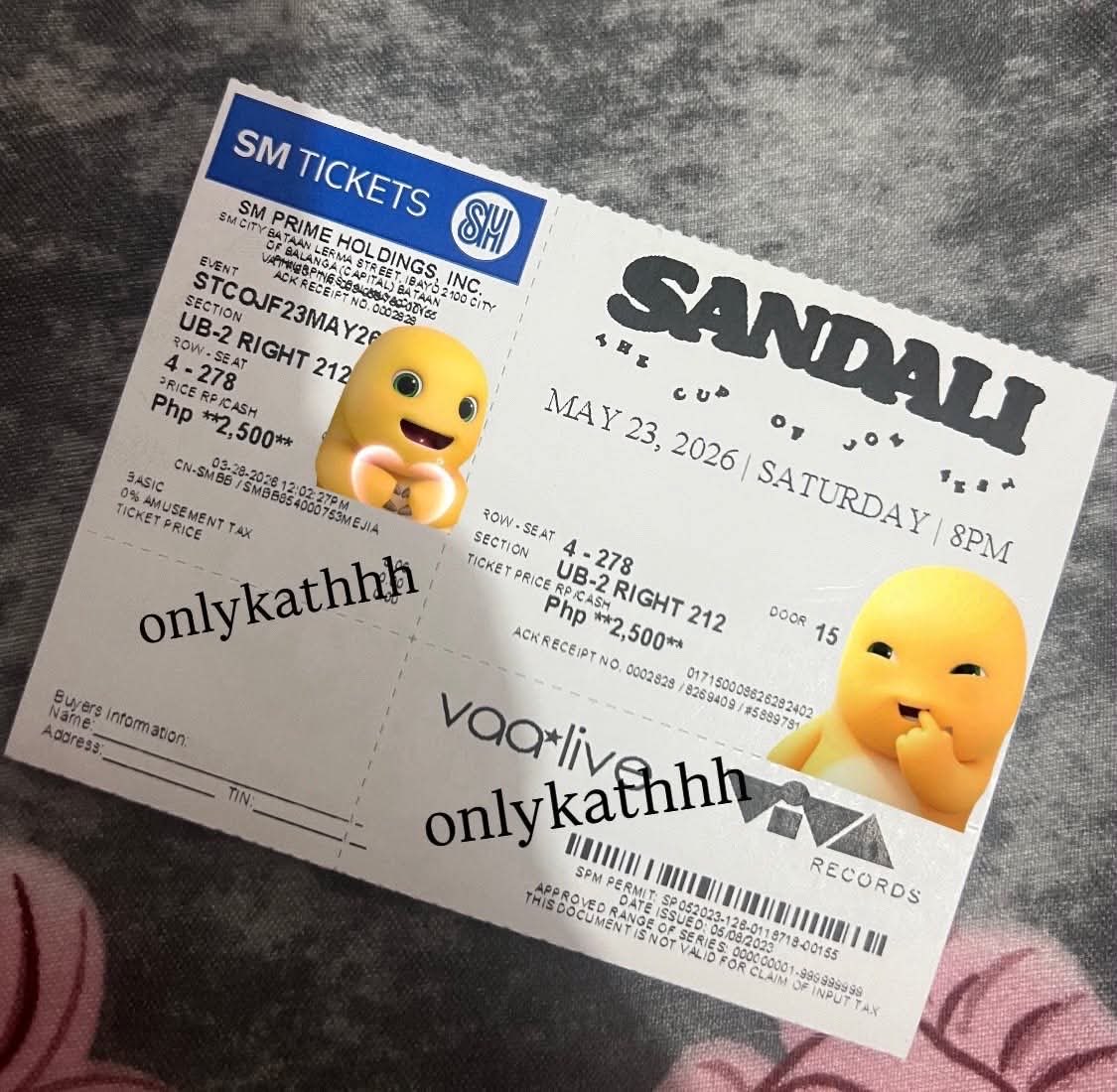 onlykathhhh's tweet photo. WTS LFB | PH ONLY!

FOR SALE 
WRTEN BY WILBERT ROSS TICKET &amp; CUP OF JOE SANDALI!

RFS : BADLY NEED CASH MAY EMERGENCY LANG😭

DM ME IF INTERESTED PLS HELP RT! https://t.co/Sn9cw7aSep