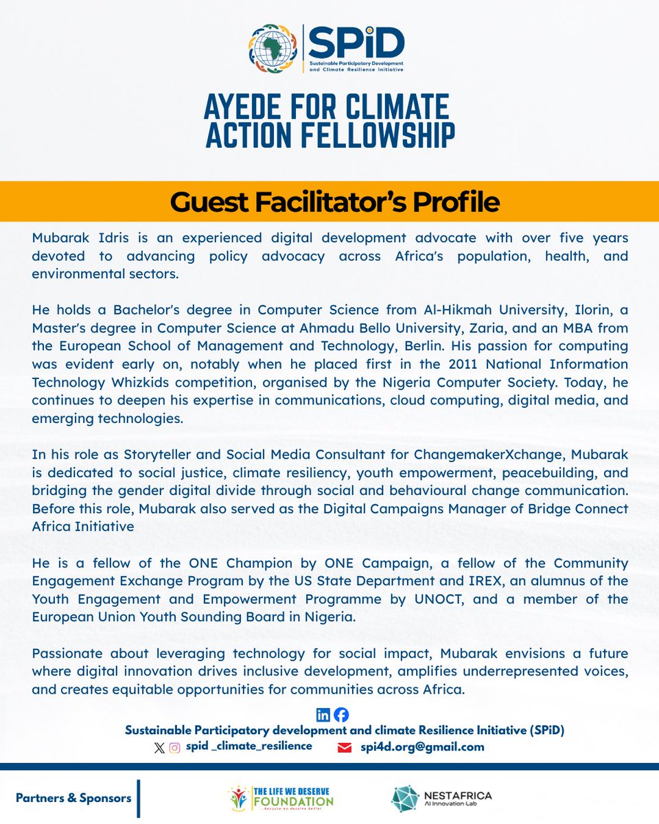SPiD Climate Resilience tweet media