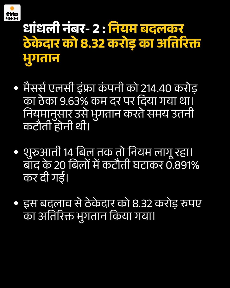 DainikBhaskar's tweet photo. इन्वेस्टिगेशन स्टोरी में पढ़िए- कैसे IGNP से जुड़े सैकड़ों करोड़ के प्रोजेक्ट में धांधली की गई…
https://t.co/OxyPGET91e
#IGNP #IndiraGandhiCanal #RajasthanNews #Investigation #Corruption #Scam #HindiNews https://t.co/MdIaBqfuFy