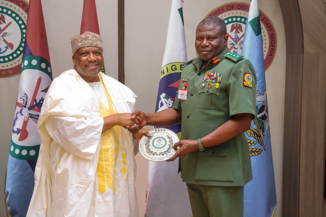 MUHDBARMA's tweet photo. Strategic Engagement at the Defence Headquarters

Lt Gen Amb Abdulrahman Bello Dambazau (Rtd) CFR, Ph.D, (Baraden Kano), paid a courtesy and strategic visit to the Defence Headquarters, where he held a high-level meeting with General OO Oluyede, Chief of Defence Staff.

The engagement focused on strengthening national security collaboration, institutional synergy, and shared commitment to safeguarding Nigeria’s peace, stability, and territorial integrity.

His visit once again reflects the enduring respect he commands, earned through years of distinguished service, integrity, and impactful leadership. His legacy continues to speak for him, defined by discipline, honour, and firm dedication to national progress.

As a statesman and Nigeria’s Ambassador to China, he continues to advance strategic partnerships and contribute meaningfully to Nigeria’s development and global engagement.

@Ojukwu_Bianca
@NigeriaMFA
@AbbaM_Abiyos @abdullahayofel @AdaAnambra2023 @AishaYesufu @ArewaTwiter @ARISEtv @BashirAhmaad   @bukolasaraki @Cool_Ustaz @DigiSummit25_ @DianeRusset @Dr_Xee @DrTunjiAlausa @Ekiti_Princess1  @Faridatu001 @HauwaLau @officialABAT @PBATMediaCentre @barauijibrin @MYPD2020 @_dinomelaye @ShehuSani @NGRSenate @SPNigeria @NigeriaStories @Sen_AbdulNingi @KanoChronicle @HQNigerianArmy @NGRPresident @TinubuMediaS  @MinOfInteriorNG @CustomsNG @PoliceNG

@DailyPostNGR @NGRPresident @NigeriaStories @asovilladigital @NigeriaGov @GuardianNigeria @HQNigerianArmy @DHQNigeria
@SonOfTheSoil66