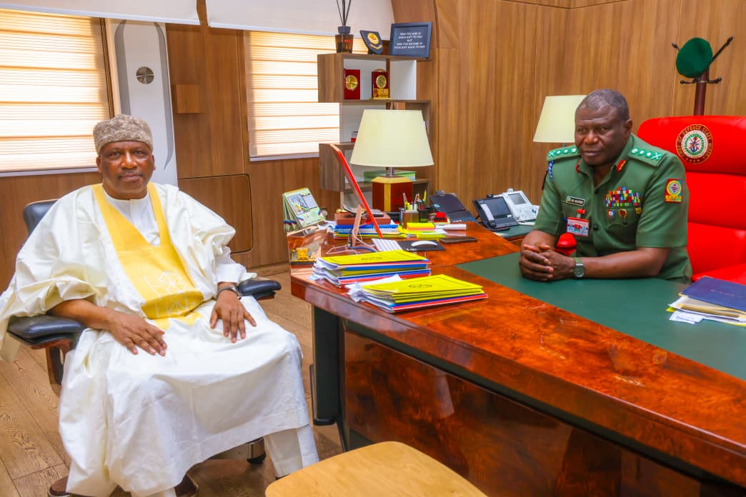 MUHDBARMA's tweet photo. Strategic Engagement at the Defence Headquarters

Lt Gen Amb Abdulrahman Bello Dambazau (Rtd) CFR, Ph.D, (Baraden Kano), paid a courtesy and strategic visit to the Defence Headquarters, where he held a high-level meeting with General OO Oluyede, Chief of Defence Staff.

The engagement focused on strengthening national security collaboration, institutional synergy, and shared commitment to safeguarding Nigeria’s peace, stability, and territorial integrity.

His visit once again reflects the enduring respect he commands, earned through years of distinguished service, integrity, and impactful leadership. His legacy continues to speak for him, defined by discipline, honour, and firm dedication to national progress.

As a statesman and Nigeria’s Ambassador to China, he continues to advance strategic partnerships and contribute meaningfully to Nigeria’s development and global engagement.

@Ojukwu_Bianca
@NigeriaMFA
@AbbaM_Abiyos @abdullahayofel @AdaAnambra2023 @AishaYesufu @ArewaTwiter @ARISEtv @BashirAhmaad   @bukolasaraki @Cool_Ustaz @DigiSummit25_ @DianeRusset @Dr_Xee @DrTunjiAlausa @Ekiti_Princess1  @Faridatu001 @HauwaLau @officialABAT @PBATMediaCentre @barauijibrin @MYPD2020 @_dinomelaye @ShehuSani @NGRSenate @SPNigeria @NigeriaStories @Sen_AbdulNingi @KanoChronicle @HQNigerianArmy @NGRPresident @TinubuMediaS  @MinOfInteriorNG @CustomsNG @PoliceNG

@DailyPostNGR @NGRPresident @NigeriaStories @asovilladigital @NigeriaGov @GuardianNigeria @HQNigerianArmy @DHQNigeria
@SonOfTheSoil66