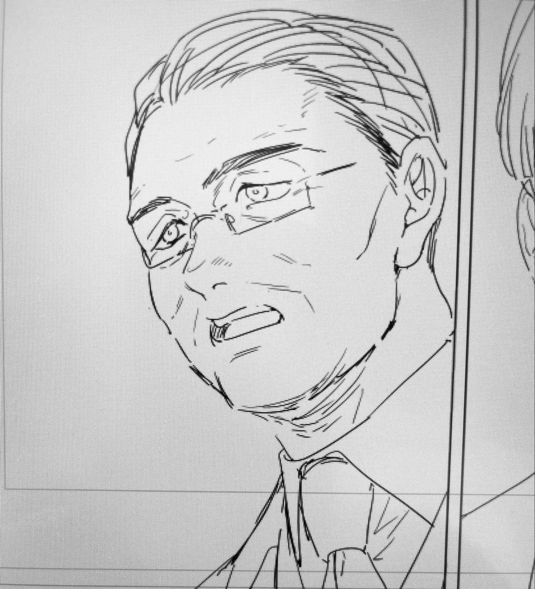 真面目におじを描いている 