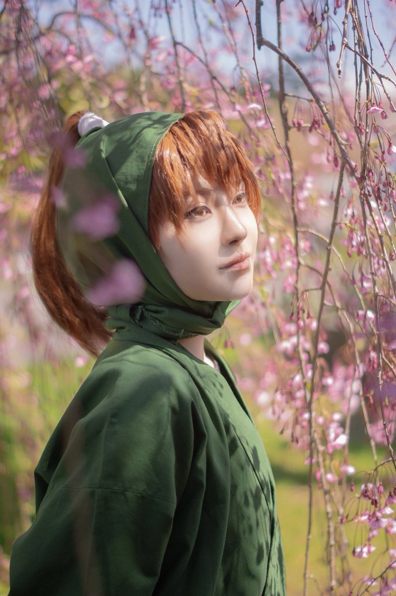 Ball_cos's tweet photo. cos.     rkrn / 善法寺伊作

　　　　桜咲く空の下 https://t.co/WjkoVoT1T8
