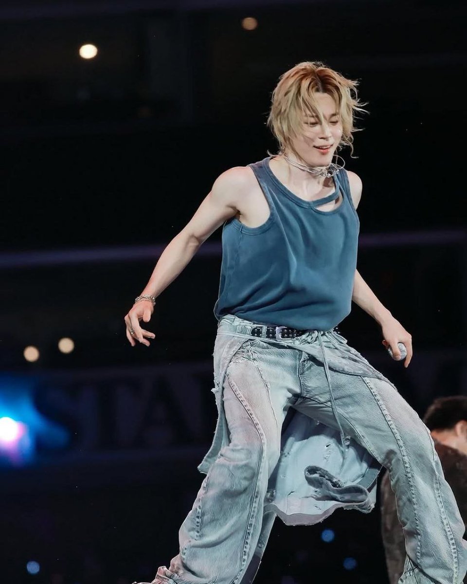 PJM_data's tweet photo. LGN Louis Gabriel Nouchi, the Paris-based fashion brand founded by designer Louis-Gabriel Nouchi, shared photos of Jimin on stage wearing their signature tank top on Instagram! 

@/j.m from @/bts.bighitofficial in LGN signature tank top on stage 💙
A moment of sensuality, strength and freedom!

🔗https://t.co/rSrOUYdXSD

#JIMIN #지민 @BTS_twt #ジミン