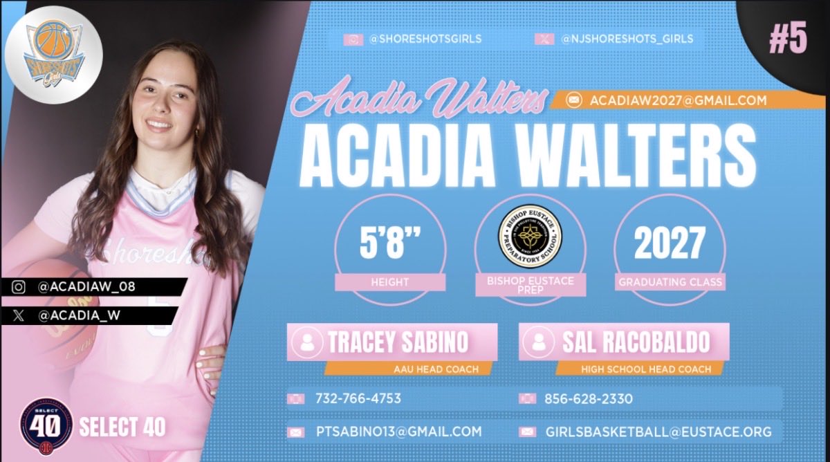 Acadia_W's tweet photo. Here is my updated schedule for this weekend in Atlantic City! @ShoreshotsGirls @eustacegbball @TinyGreenNBS https://t.co/1aREiWGgpH