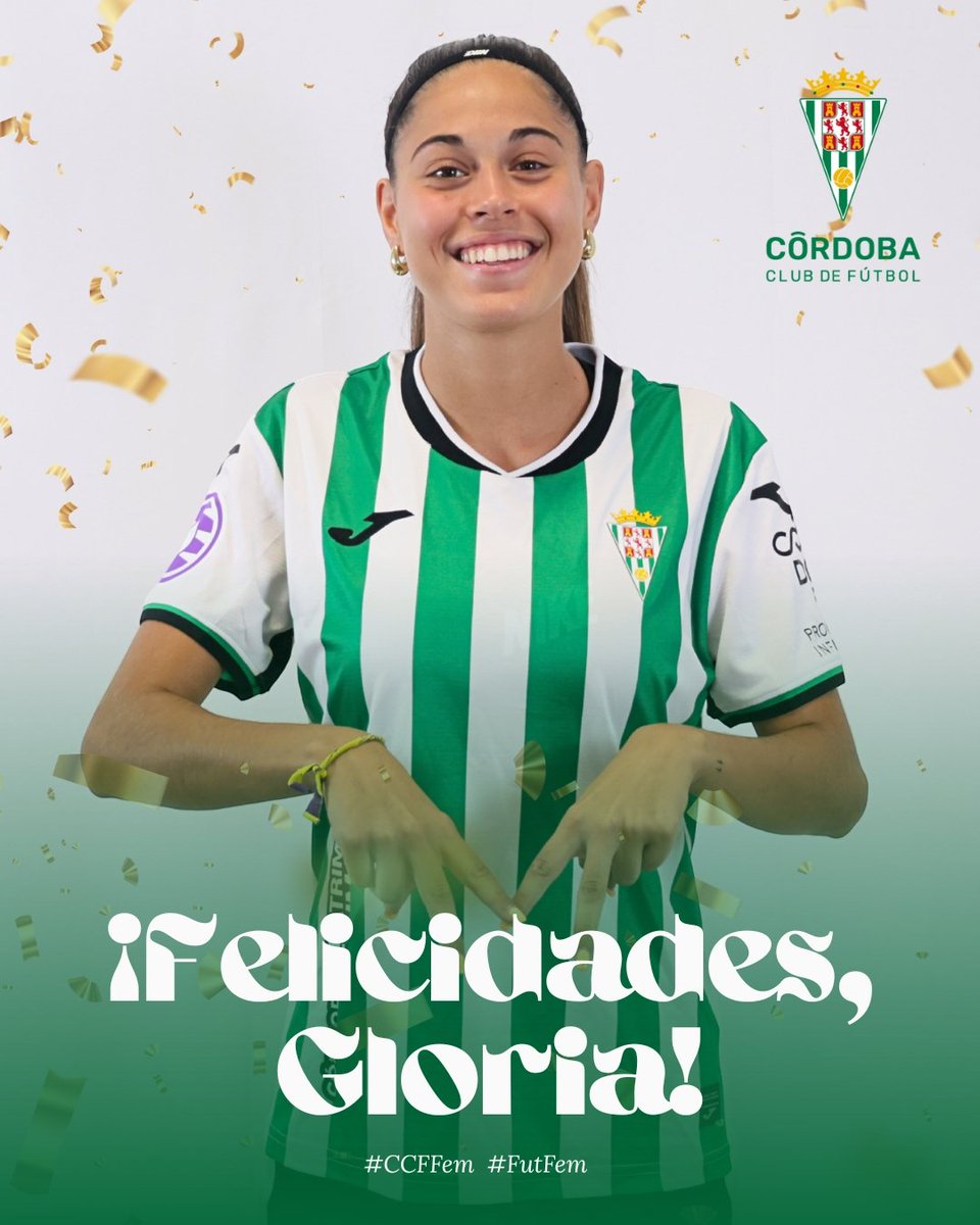 CordobaFemenino's tweet photo. 🤍 ¡Hoy es el cumpleaños de una de las nuestras! 💚
¡Muchísimas felicidades, Gloria! 🥳
#CCFFem #FutFem https://t.co/SMczdDY2fl