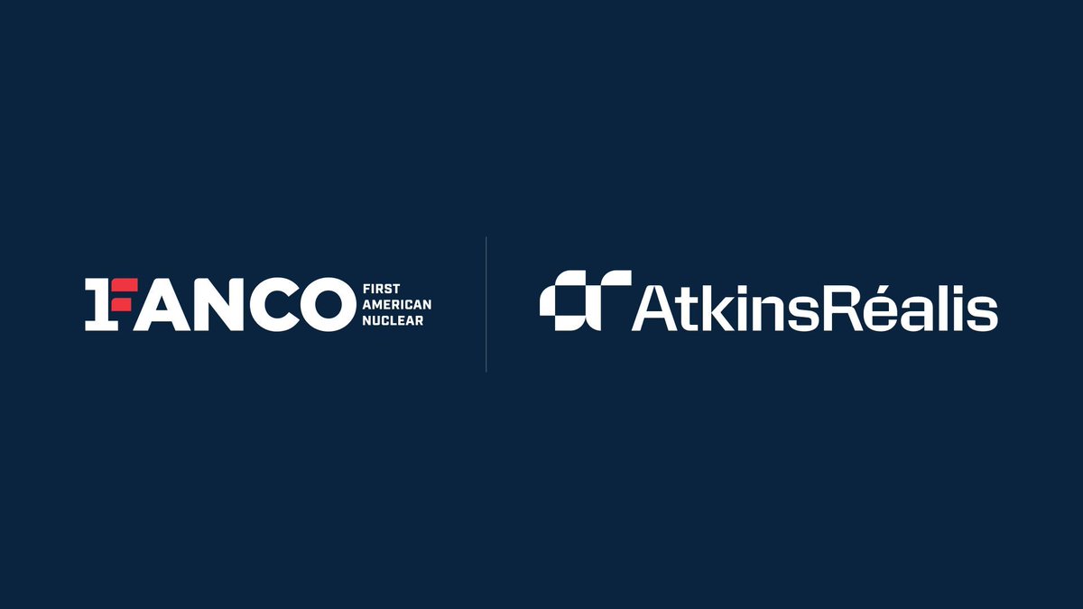 fanuclear's tweet photo. 📢 NEWS: First American Nuclear and @AtkinsRealis announce a strategic alliance to accelerate advanced nuclear deployment in the U.S.

The partnership combines advanced reactor and fuel expertise with global nuclear engineering and project execution capabilities.

Highlights:
🔹 Exclusive engineering, procurement, and construction management (EPCM) partnership in North America
🔹 Up to $250M in contemplated services over first 5 years
🔹 Targeting deployment by 2033
🔹 Closed-fuel-cycle system designed to reduce long-lived nuclear waste by up to 95%

Read more: https://t.co/WafNlTsGmz

#AdvancedNuclear #NuclearEnergy #SMR #EnergyIndependence #CleanEnergy