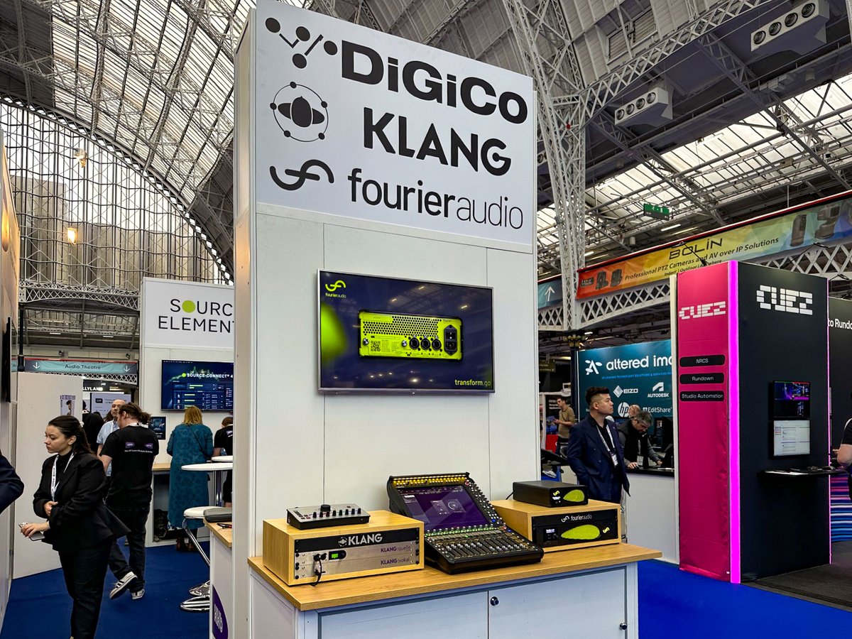 DiGiCo_official's tweet photo. We are officially open at #MPTS2026 in London's Olympia! Come hang out at booth F40 for the next two days to check out the Quantum 112 &amp; KLANG. https://t.co/tGGdJ507Eu