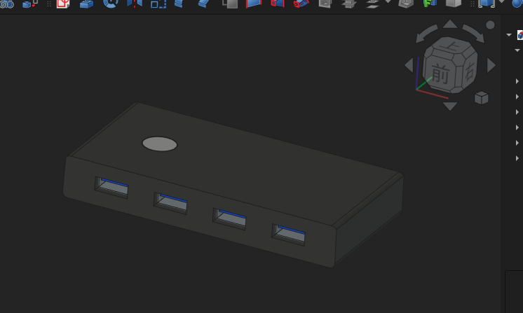 noskill60247952's tweet photo. USBセレクター(PC2台USB4個)と
ついでにFreeCADでトレース
#FreeCAD #USBセレクター https://t.co/55X9dIoTHe